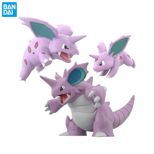 Set de Modelos Nidoran, Nidorino y Nidoking de Bandai - Pokémon Scale World - Ban Dai